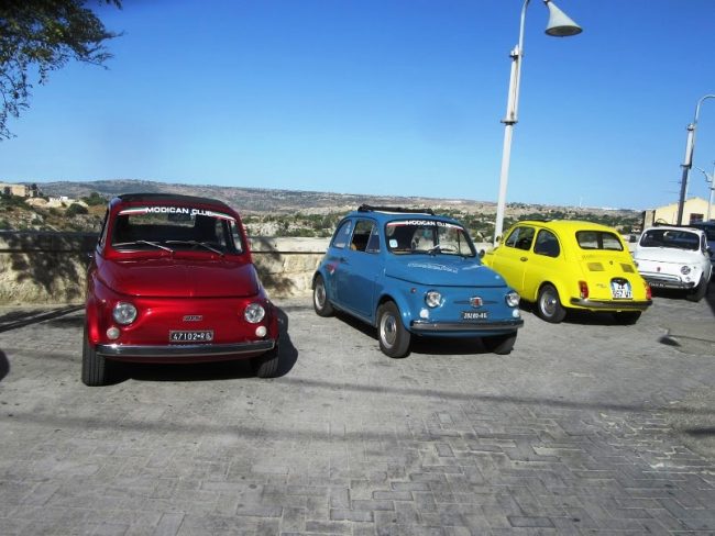 Fiat 500s in Sicily. Photo by Fyllis Hockman