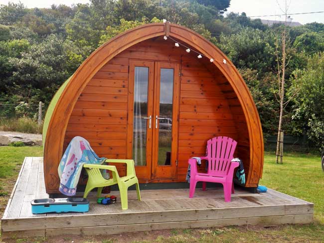 Glamping offers a comfortable place to sleep