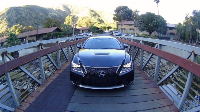 Lexus RC F at the Ranch LB