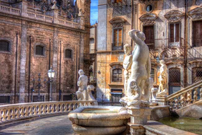 Fountains in Palermo, Sicily. Flickr/Martin Deane
