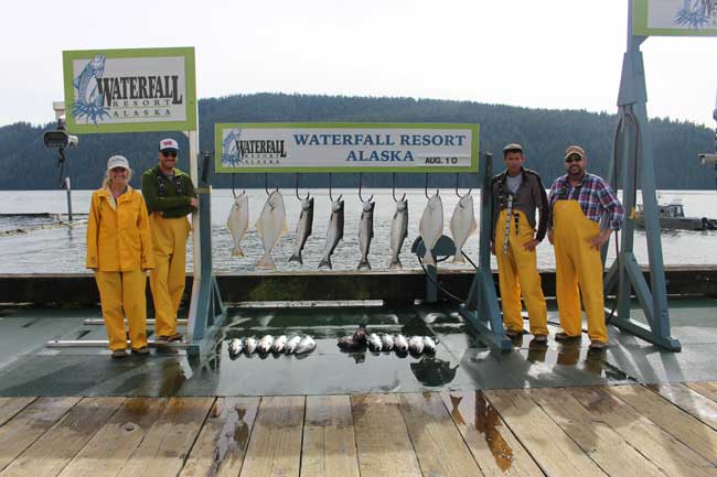 Our fishing group after a successful day. Photo courtesy Janna Graber