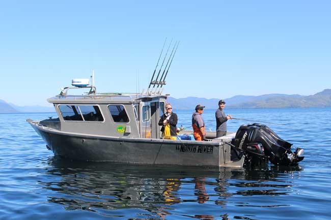 Waterfall Resort has the largest private fishing fleet in Alaska. Photo by Janna Graber