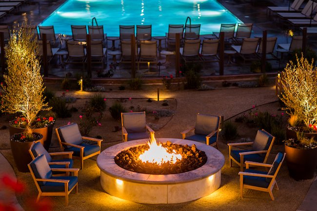 Fire pit gathering spot. Photo courtesy of Miramonte Resort & Spa