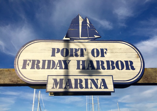 Port of Friday Harbor Marina Sign