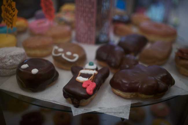 Voodoo Doughnut, an independent doughnut shop based in Portland, is known for their eclectic and unusual donuts. 