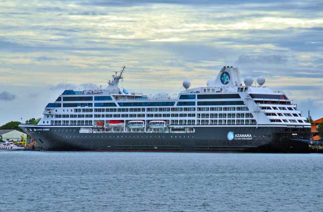 Royal Caribbean's Azamara Journey in port. Flickr/EveryoneSinksSarco