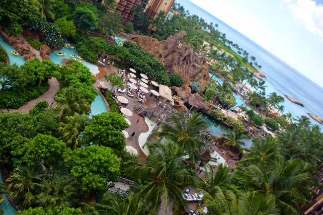 In the heart of the Aulani resort is a 7-acre water park called Waikolohe Valley, which translates to mischievous waters. 