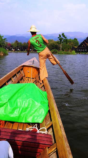 Fisherman on Lake Inle in Myanmar. Photo by Victor Block