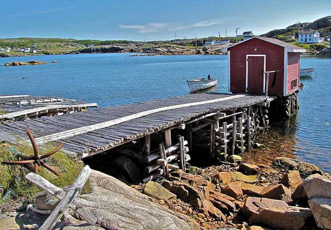 Along the shore on Fogo Island, Newfoundland. Flickr/Douglas Sprott