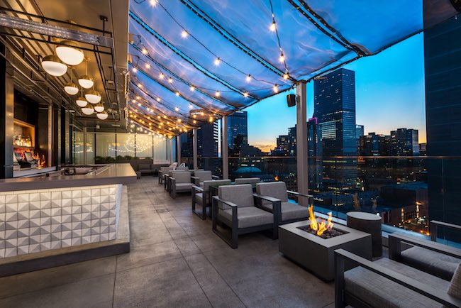 54 Thirty Rooftop bar. Photo courtesy of Le Meridien. 