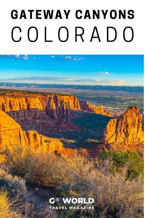 One of the best kept secrets, Gateway Canyons Resort, is a luxury oasis in the middle-of-nowhere, Colorado. Created by the founder of the Discovery Channel, the resort is surrounded by canyons on all sides and is well worth the visit. #Coloradotravel #gatewaycanyonsresort #Coloradolodging