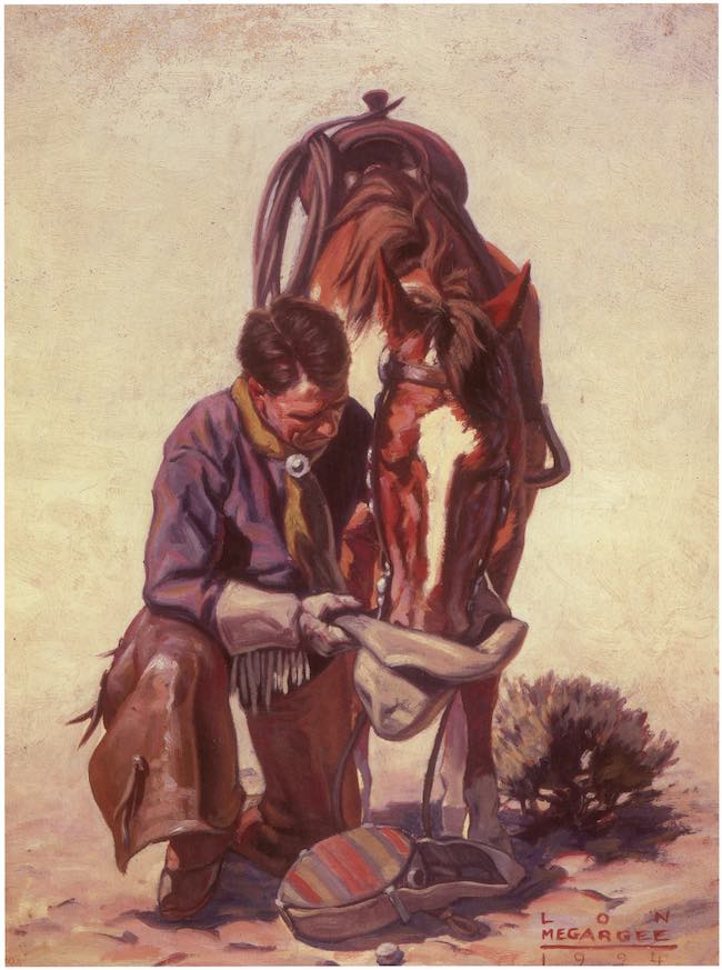 The Last Drop From His Stetson by Lon Megargee. Photo courtesy of The Hermosa Inn