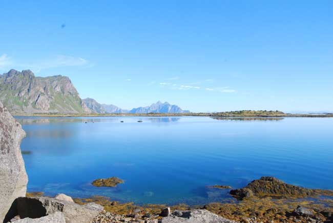 It's quiet and peaceful in the Lofoten Islands. Photo by Jennifer Baines