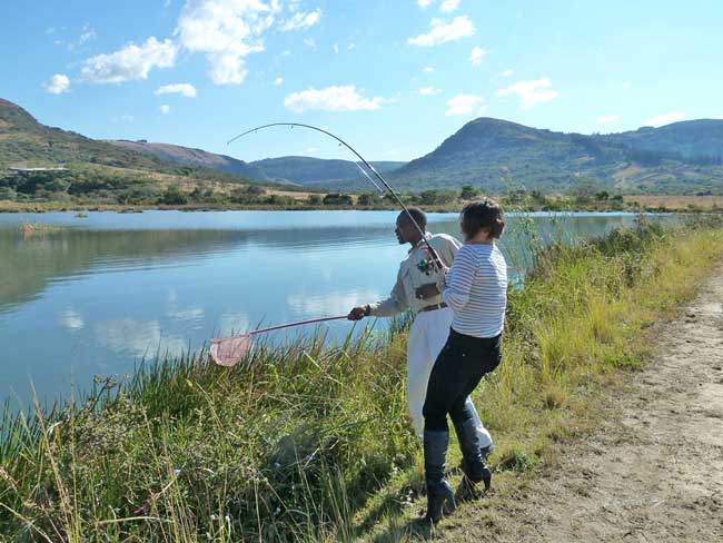 Fishing with Karkloof Safari Spa in KwaZulu Natal. Photo courtesy Adrian Rorvik