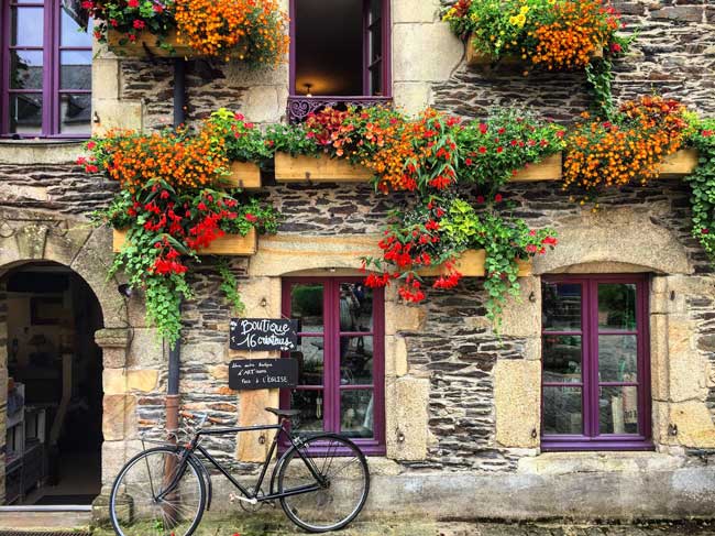 The town of Rochefort en Terre in Brittany, France. Photo by Rich Grant