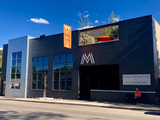 Entrance to Marble Distillery and Inn. Photo by Claudia Carbone