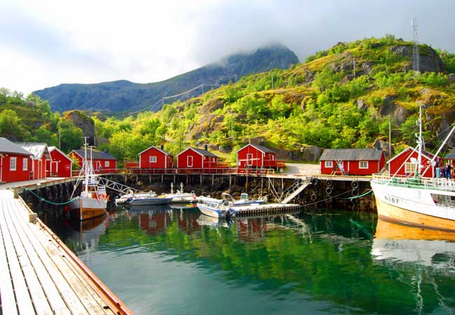 Nusfjord is a small fishing village in the Lofoten Islands of northern Norway. Photo by Jennifer Baines