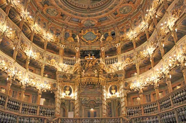 More than 93,000 hours were spent restoring the Margravial Opera House. Photo by Janna Graber