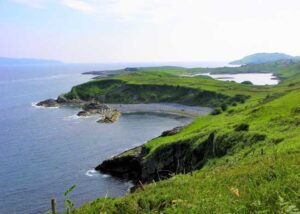 View of Lonehort Harbour from the top of Bere Island, in Ireland. Photo by Rondi Adamson