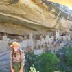 Our park service guide tells us about the life of the Ancient Publoans in Cliff Palace at Mesa Verde National Park. Photo by Janna Graber