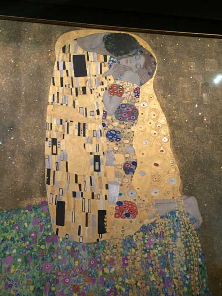 “The Kiss” is the most popular of Gustav Klimt’s 24 paintings housed in the Upper Belvedere Palace. Photo credit: Rich Warren