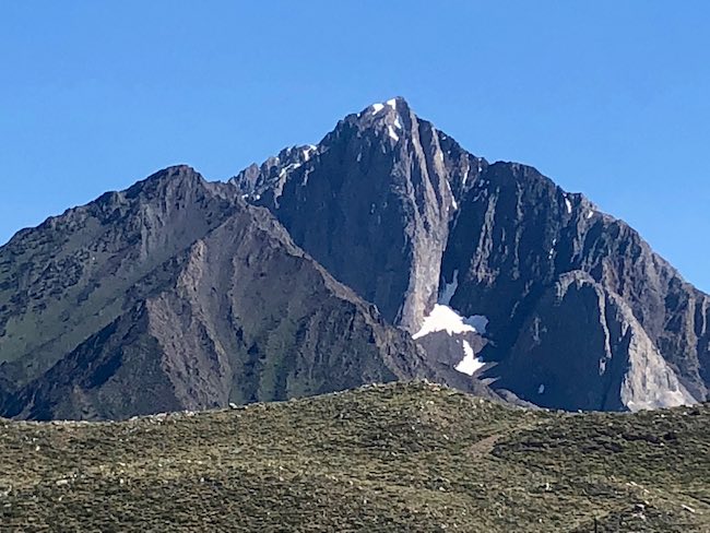 Mt. Morrison, prominent peak in the Eastern Sierra. Photo by Claudia Carbone