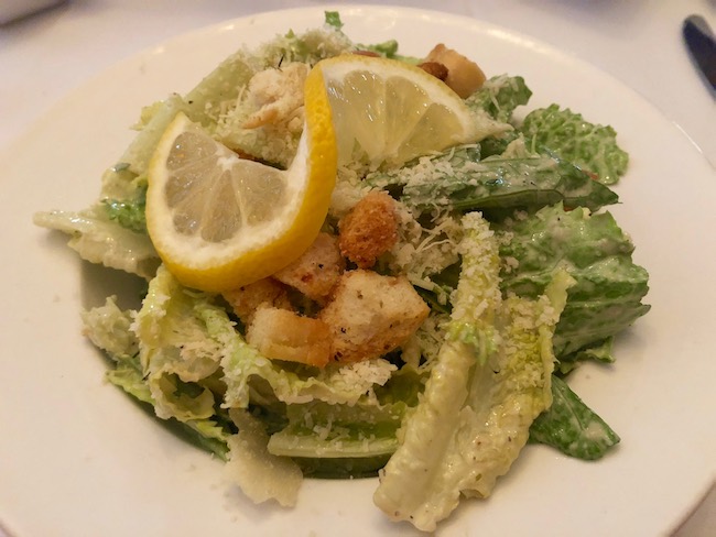 Caesar salad at The Restaurant at Convict Lake. Photo by Claudia Carbone