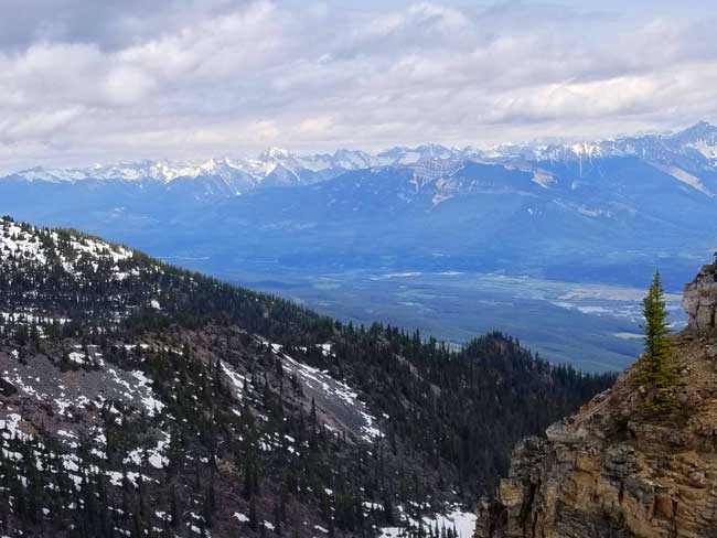 At the summit at Kicking Horse Resort in British Columbia. Photo by Carrie Dow