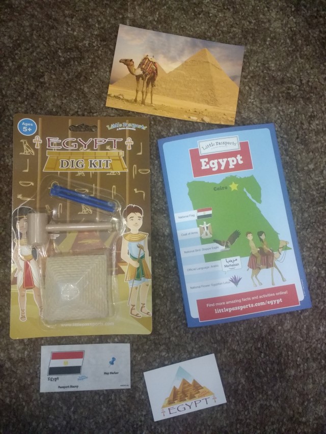 The Egypt country package with Little Passports