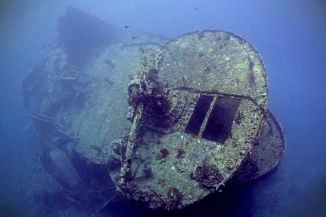 Wreck diving at Thistlegorm in the Red Sea in Egypt. 