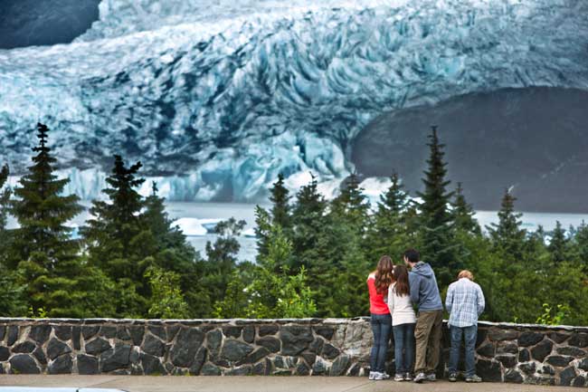 Viewing Mendenhall Glacier in Alaska. Photo by Celebrity Cruises