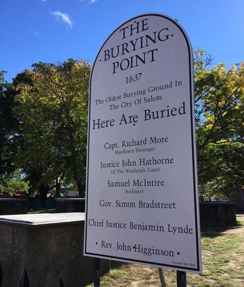 The Old Burying Point is the oldest cemetery in Salem, MA. Photo by Taylor Prescott