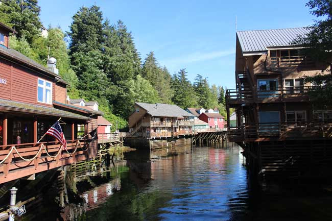 Creek Street in Ketchikan, Alaska. Photo by Janna Graber