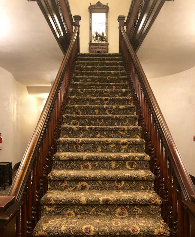 Stairway to second floor. Photo by Claudia Carbone