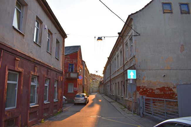 Old Town in Kaunas, Lithuania. 