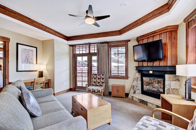 Living room at One Ski Hill Place. Photo courtesy of Breckenridge Ski Resort