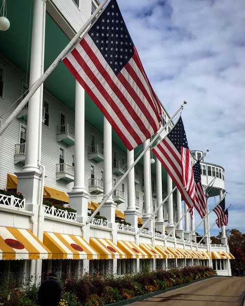 The Grand Hotel on Mackinac Island, Michigan. Photo by Rich Grant