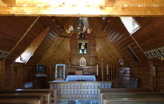 Inside a Zakopane chapel. Photo by Eric D. Goodman