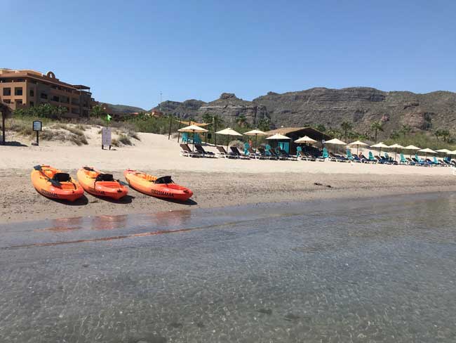 The beach at Villa del Palmar at The Islands of Loreto. Photo by Jill Weinlein