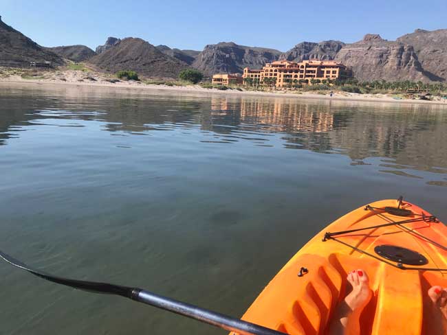 Kayaking on the Sea of Cortez. Photo by Jill Weinlein 