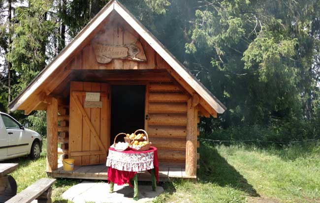 A traditional Zakopane cheese smokehouse. Photo by Eric Goodman