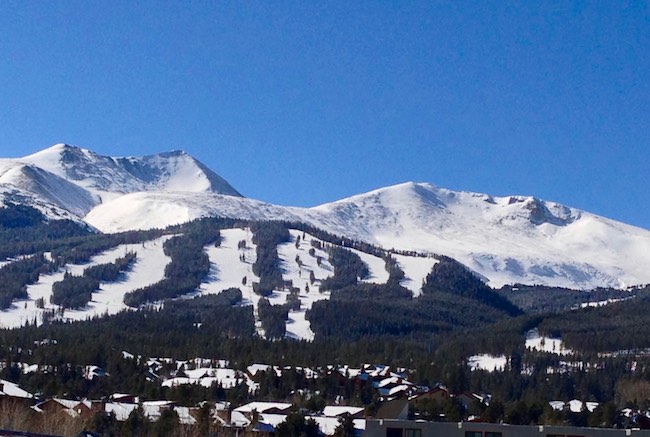 The slopes of Breckenridge. Photo by Claudia Carbone in 2013