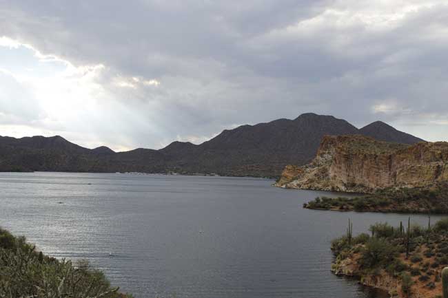 Saguaro Lake is an hour from Phoenix. Photo by Megan Webber