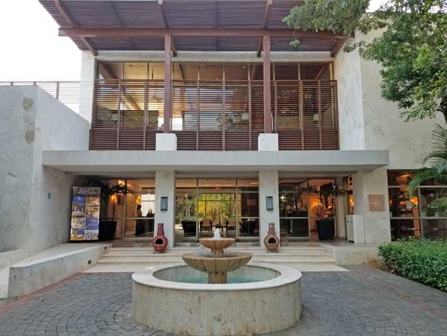 Entrance to Willow Stream Spa at Fairmont Mayakoba. Photo by Carrie Dow