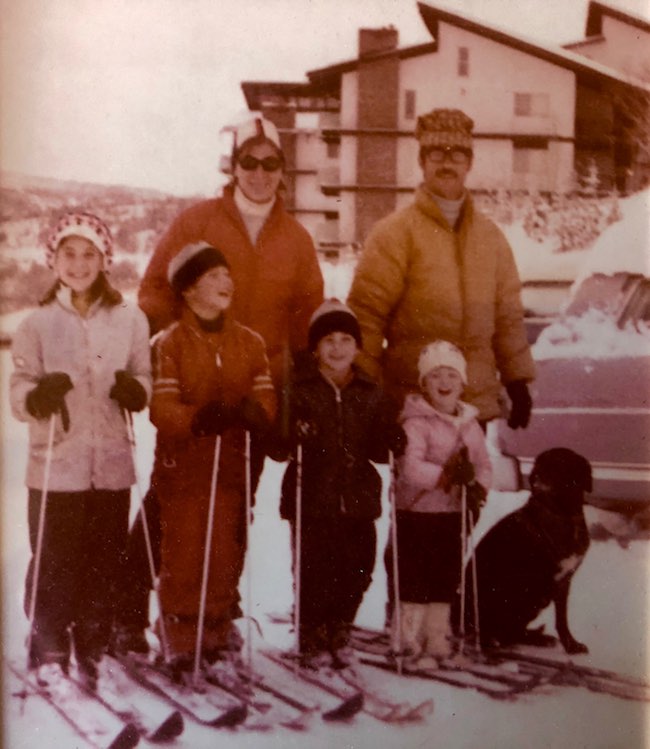 Our family in front of Storm Meadows in 1972: (L-R) Susan, 10; David, 8; Michael, 6; Kathleen, 4 and Eric. Photo provided by Claudia Carbone