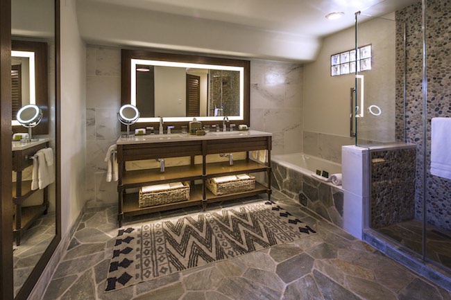 Updated casita bathroom. Photo courtesy of Boulders Resort & Spa.