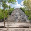 The Cobá pyramid in Mexico