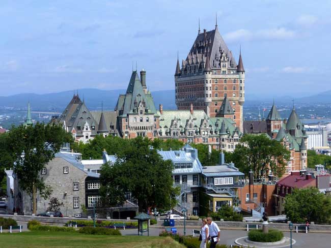 View of Quebec City from the Citadel. Photo by Rich Grant