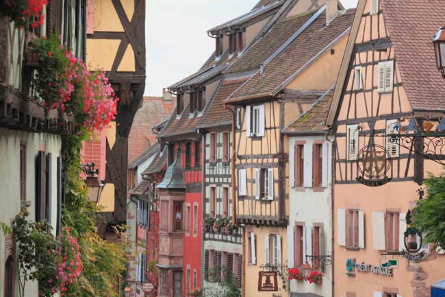 Some Adventures by Disney river cruise itineraries visit the places and culture that inspired the Beauty and the Beast films including Riquewihr, an idyllic French village. Photo by Yoshihiro Takada