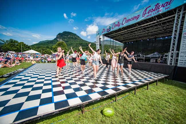 Asheville Ballet performs at the Dirty Dancing Festival. Photo by Buddy Morrison Photography